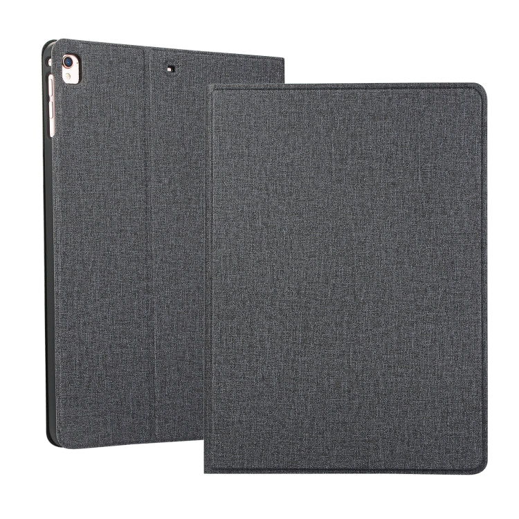 For iPad 10.2 2021 / 2020 / 2019 Voltage Craft Cloth TPU Protective Case with Holder(Black) by bashfashion