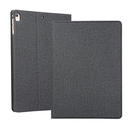 For iPad 10.2 2021 / 2020 / 2019 Voltage Craft Cloth TPU Protective Case with Holder(Black) by bashfashion