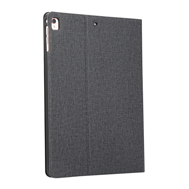 For iPad 10.2 2021 / 2020 / 2019 Voltage Craft Cloth TPU Protective Case with Holder(Black) by bashfashion
