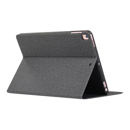 For iPad 10.2 2021 / 2020 / 2019 Voltage Craft Cloth TPU Protective Case with Holder(Black) by bashfashion