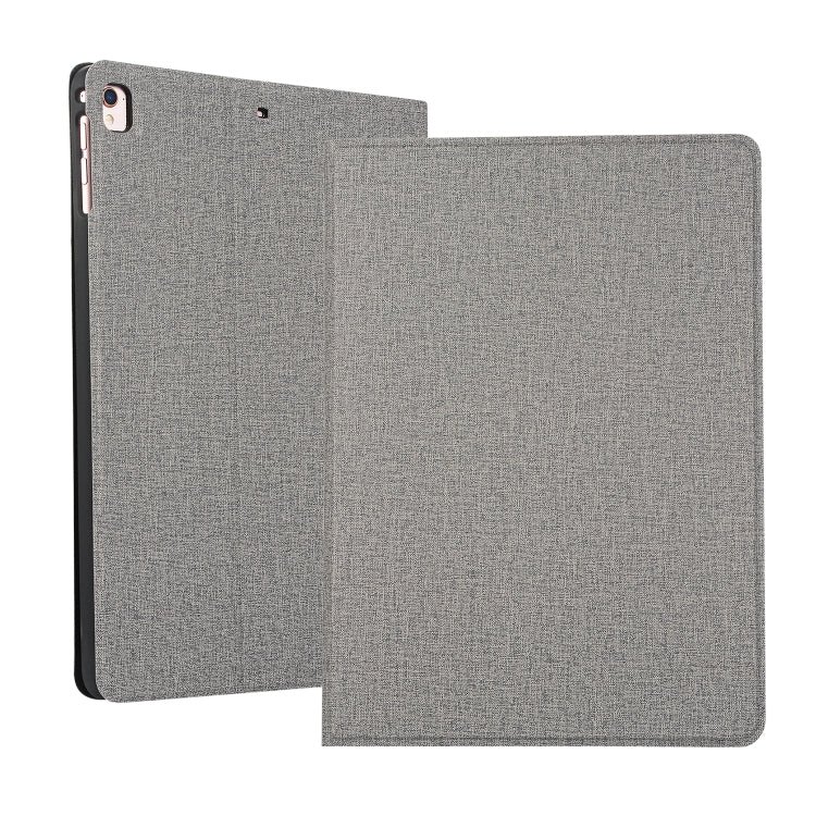 For iPad 10.2 2021 / 2020 / 2019 Voltage Craft Cloth TPU Protective Case with Holder(Grey) by bashfashion