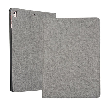For iPad 10.2 2021 / 2020 / 2019 Voltage Craft Cloth TPU Protective Case with Holder(Grey) by bashfashion