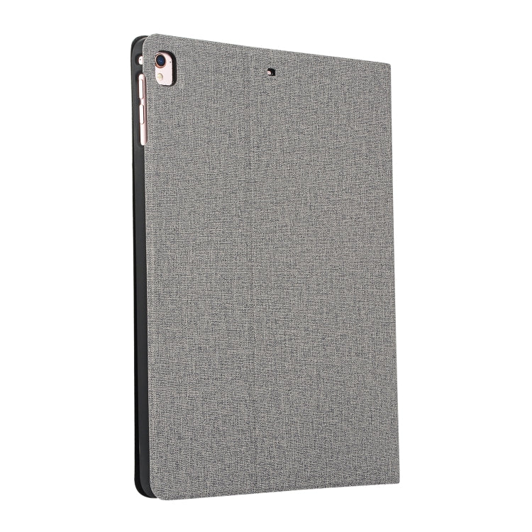 For iPad 10.2 2021 / 2020 / 2019 Voltage Craft Cloth TPU Protective Case with Holder(Grey) by bashfashion