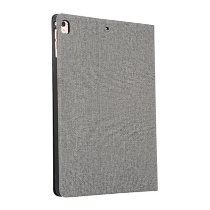 For iPad 10.2 2021 / 2020 / 2019 Voltage Craft Cloth TPU Protective Case with Holder(Grey) by bashfashion