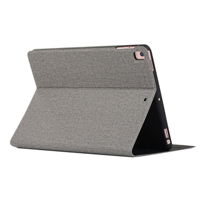 For iPad 10.2 2021 / 2020 / 2019 Voltage Craft Cloth TPU Protective Case with Holder(Grey) by bashfashion