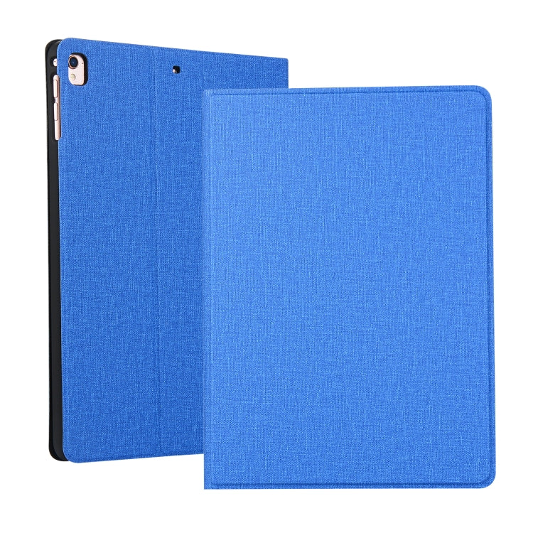 For iPad 10.2 2021 / 2020 / 2019 Voltage Craft Cloth TPU Protective Case with Holder(Blue) by bashfashion