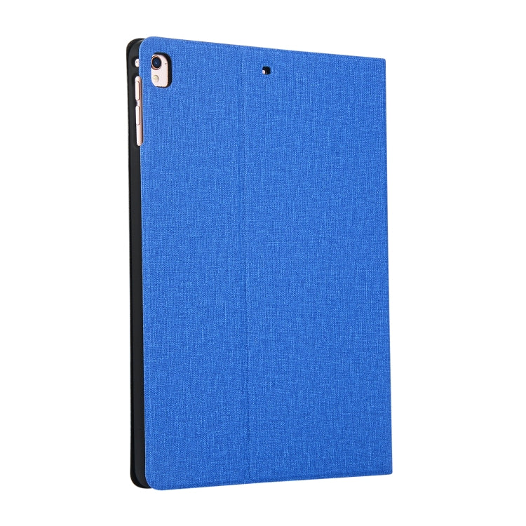 For iPad 10.2 2021 / 2020 / 2019 Voltage Craft Cloth TPU Protective Case with Holder(Blue) by bashfashion