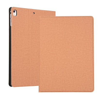 For iPad 10.2 2021 / 2020 / 2019 Voltage Craft Cloth TPU Protective Case with Holder(Gold) by bashfashion