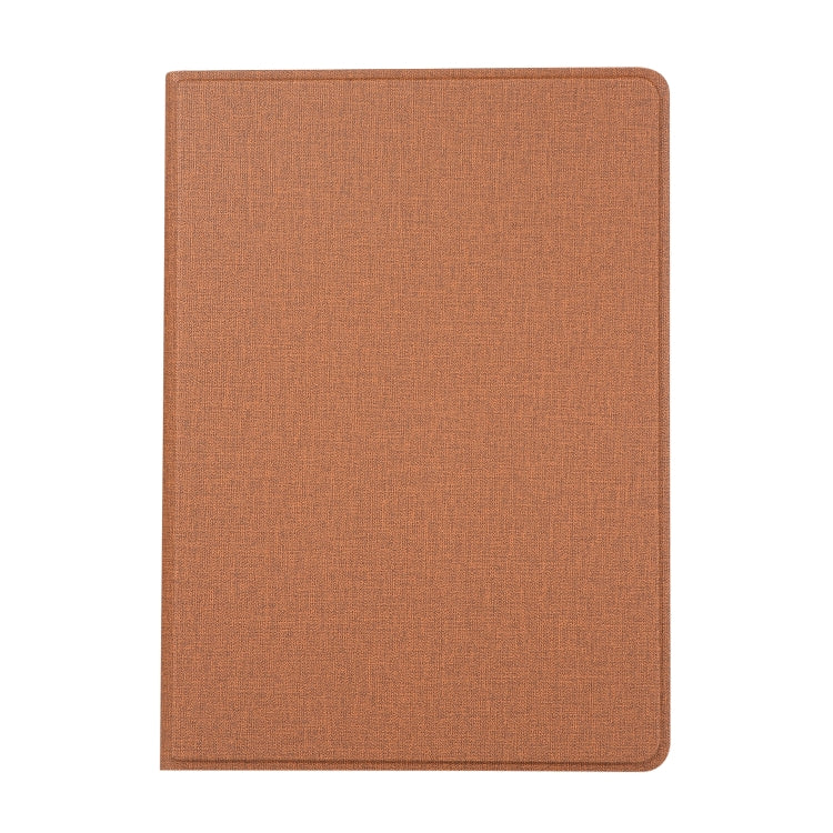 For iPad 10.2 2021 / 2020 / 2019 Voltage Craft Cloth TPU Protective Case with Holder(Brown) by bashfashion