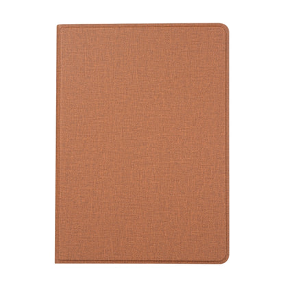 For iPad 10.2 2021 / 2020 / 2019 Voltage Craft Cloth TPU Protective Case with Holder(Brown) by bashfashion