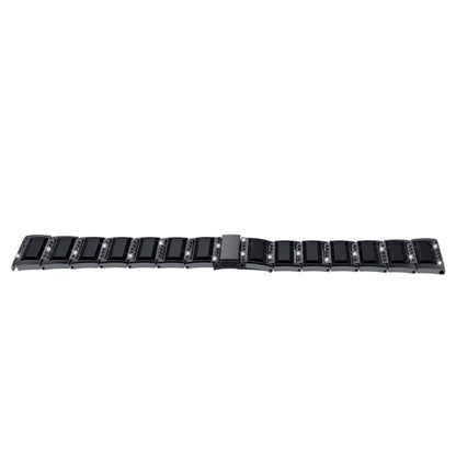 XingYao Series Two-tone Steel Watch Band For Apple Watch Series 9&8&7 41mm / SE 3&SE 2&6&SE&5&4 40mm / 3&2&1 38mm(Black+Black) by bashfashion