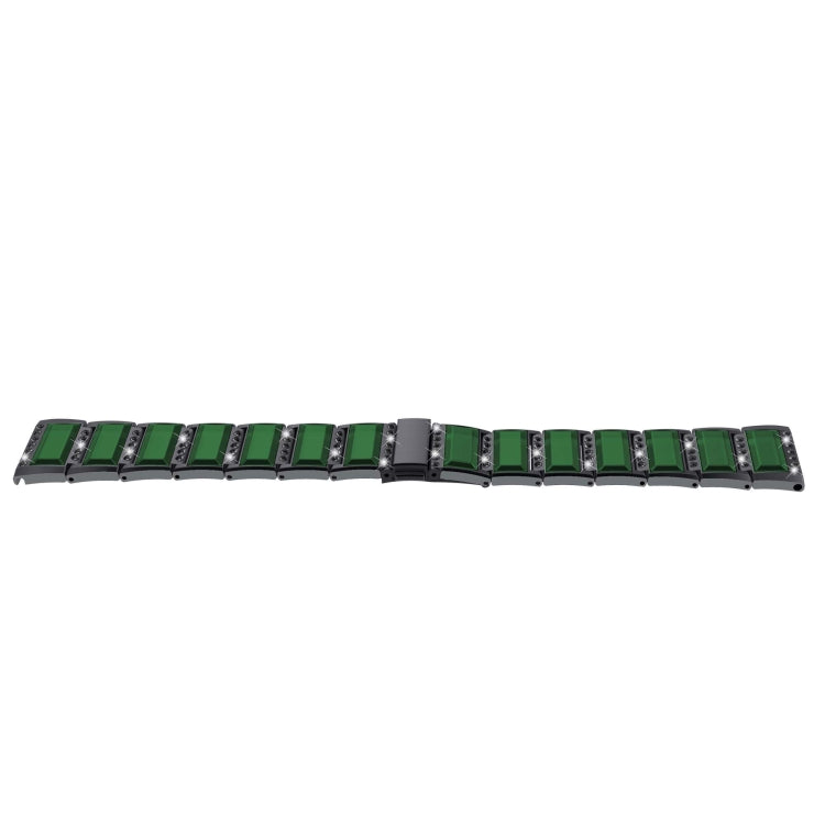 XingYao Series Two-tone Steel Watch Band For Apple Watch Ultra 49mm&Watch Ultra 2 49mm / Series 9&8&7 45mm / SE 3&SE 2&6&SE&5&4 44mm / 3&2&1 42mm(Black+Green) by bashfashion