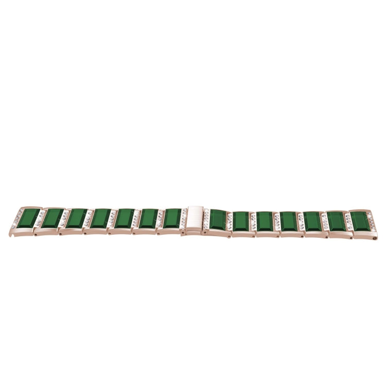 XingYao Series Two-tone Steel Watch Band For Apple Watch Ultra 49mm&Watch Ultra 2 49mm / Series 9&8&7 45mm / SE 3&SE 2&6&SE&5&4 44mm / 3&2&1 42mm(Gold+Green) by bashfashion