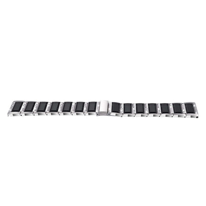 XingYao Series Two-tone Steel Watch Band For Apple Watch Ultra 49mm&Watch Ultra 2 49mm / Series 9&8&7 45mm / SE 3&SE 2&6&SE&5&4 44mm / 3&2&1 42mm(Silver+Black) by bashfashion