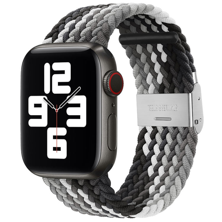 Braided + Stainless Steel Watch Band For Apple Watch Ultra 49mm&Watch Ultra 2 49mm / Series 9&8&7 45mm / SE 3&SE 2&6&SE&5&4 44mm / 3&2&1 42mm(Dark Chocolate) by bashfashion