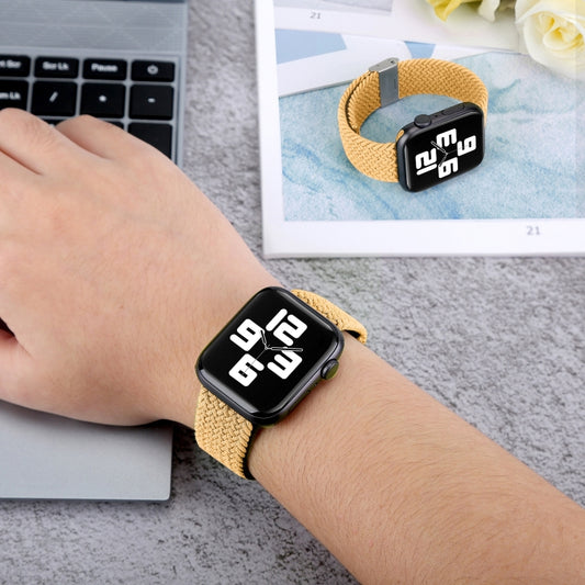 Braided + Stainless Steel Watch Band For Apple Watch Series 7 45mm / 6 & SE & 5 & 4 44mm / 3 & 2 & 1 42mm(Five Colors) by bashfashion