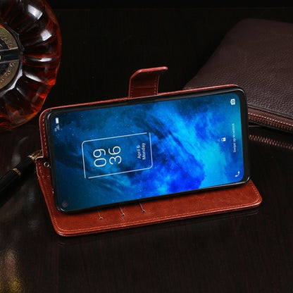 For TCL 10 5G idewei Crazy Horse Texture Horizontal Flip Leather Case with Holder & Card Slots & Wallet(Black) by idewei