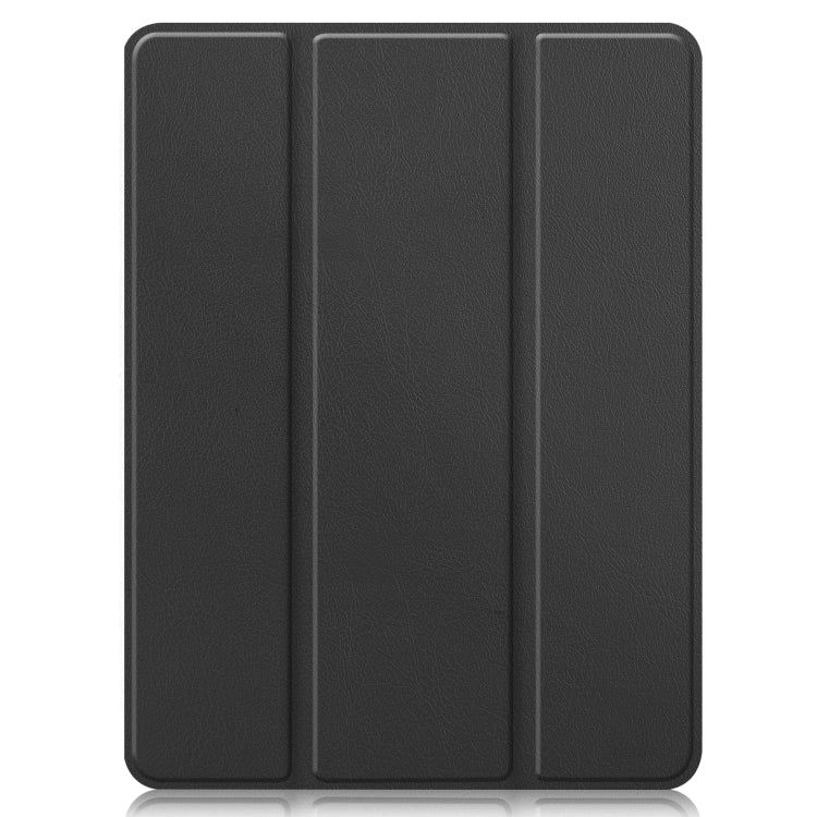 For iPad Pro 12.9 2022 / 2021 Horizontal Flip Honeycomb TPU + PU Leather Tablet Case with Three-folding Holder & Sleep / Wake-up Function & Pen Slot(Black) by bashfashion