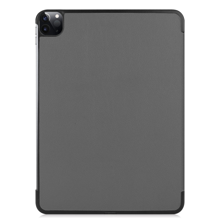 For iPad Pro 11 2022 / 2021 / 2018 Custer Texture Leather Smart Tablet Case(Grey) by bashfashion