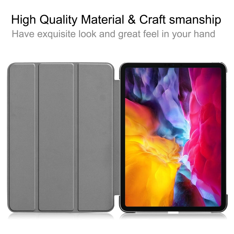 For iPad Pro 11 2022 / 2021 / 2018 Custer Texture Leather Smart Tablet Case(Grey) by bashfashion