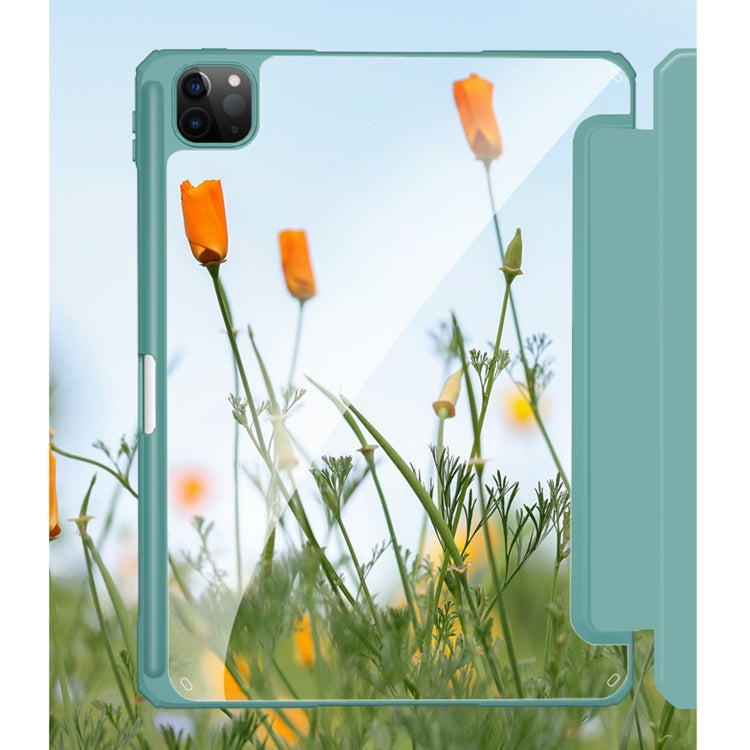 For iPad Pro 12.9 2022 / 2021 / 2020 Mutural Pinyue Series PC + TPU Horizontal Flip Leather Tablet Case with Holder & Pen Slot & Sleep / Wake-up Function(Sky Blue) by Mutural