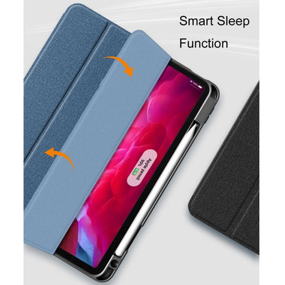 For iPad Pro 11 2022 / 2021 / 2020 Mutural YASHI Series TPU + PU Cloth Pattern Texture Horizontal Flip Leather Tablet Case with Three-folding Holder & Pen Slot & Wake-up / Sleep Function(Red) by Mutural
