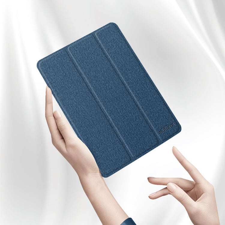 For iPad Pro 11 2022 / 2021 / 2020 Mutural YASHI Series TPU + PU Cloth Pattern Texture Horizontal Flip Leather Tablet Case with Three-folding Holder & Pen Slot & Wake-up / Sleep Function(Red) by Mutural