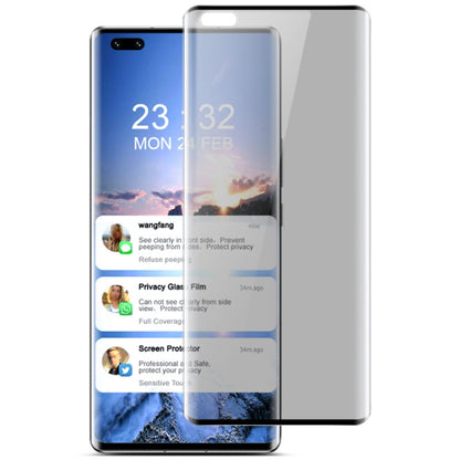 For Huawei nova 8 Pro 5G IMAK 3D Curved Privacy Anti-glare Tempered Glass Film by imak