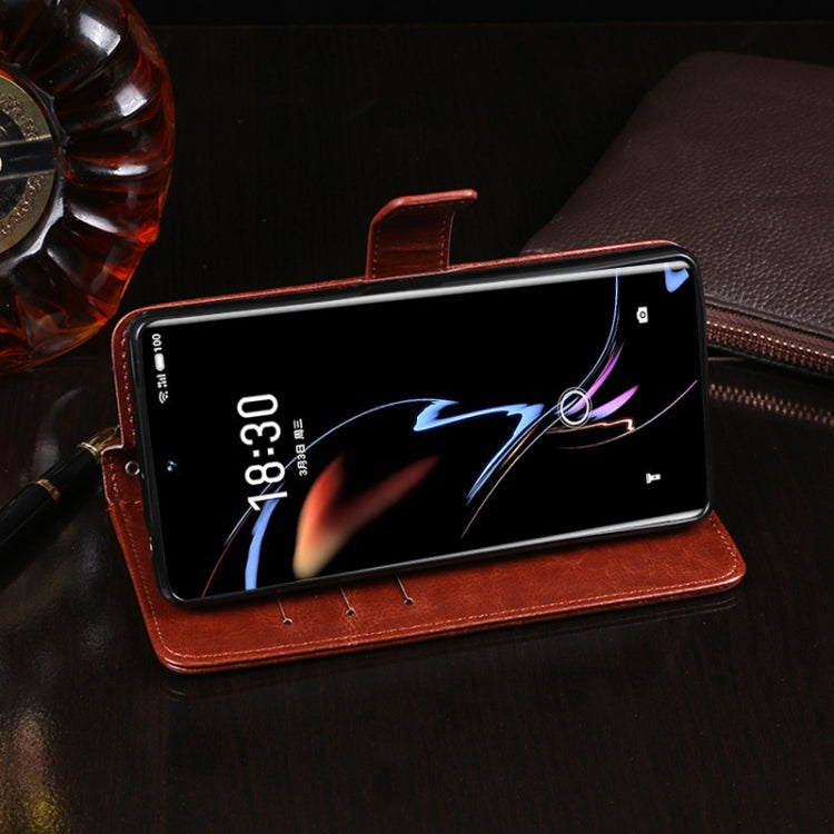 For Meizu 18 Pro idewei Crazy Horse Texture Horizontal Flip Leather Case with Holder & Card Slots & Wallet(Rose Red) by idewei