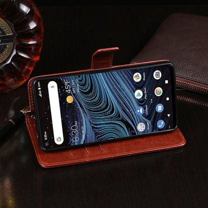 For ZTE Blade X1 5G idewei Crazy Horse Texture Horizontal Flip Leather Case with Holder & Card Slots & Wallet(White) by idewei