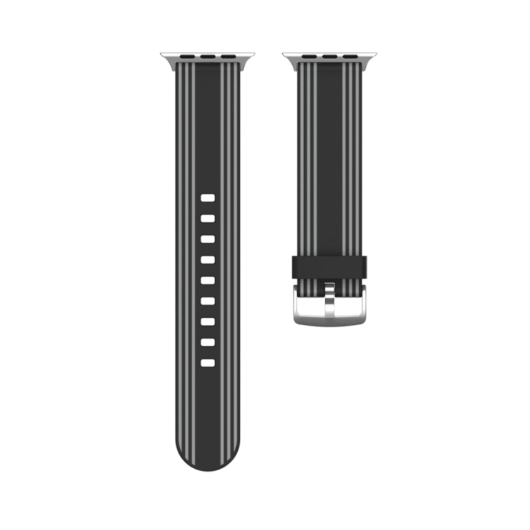 Silicone Replaceable Watch Band For Apple Watch Series 9&8&7 41mm / SE 3&SE 2&6&SE&5&4 40mm / 3&2&1 38mm(2) by bashfashion