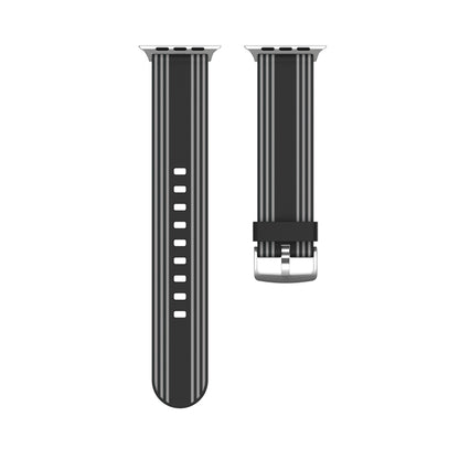 Silicone Replaceable Watch Band For Apple Watch Series 9&8&7 41mm / SE 3&SE 2&6&SE&5&4 40mm / 3&2&1 38mm(2) by bashfashion