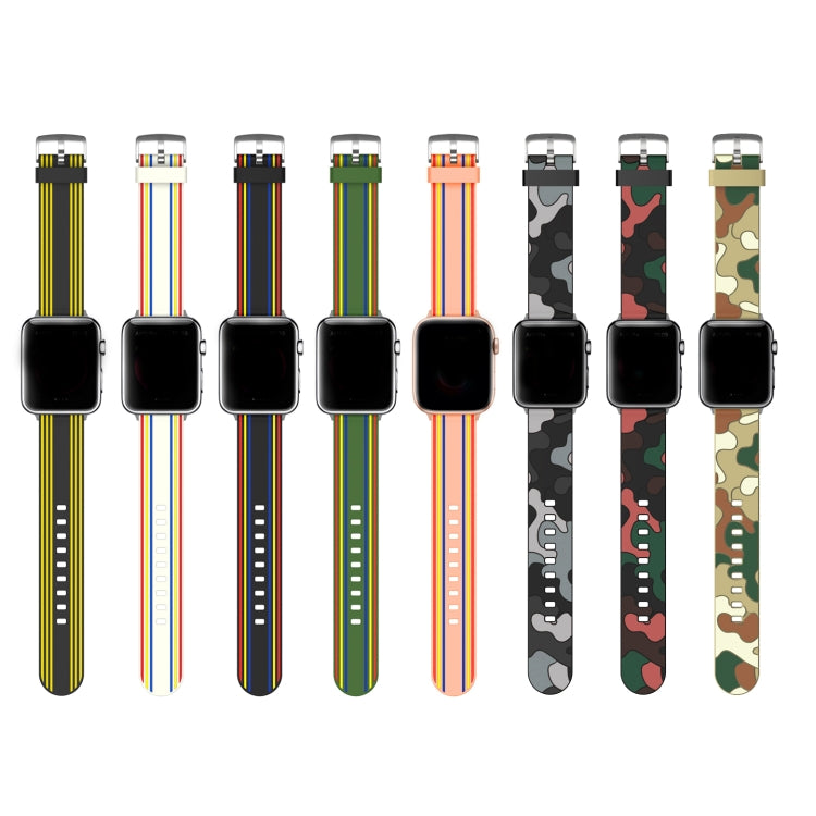 Silicone Replaceable Watch Band For Apple Watch Series 9&8&7 41mm / SE 3&SE 2&6&SE&5&4 40mm / 3&2&1 38mm(3) by bashfashion