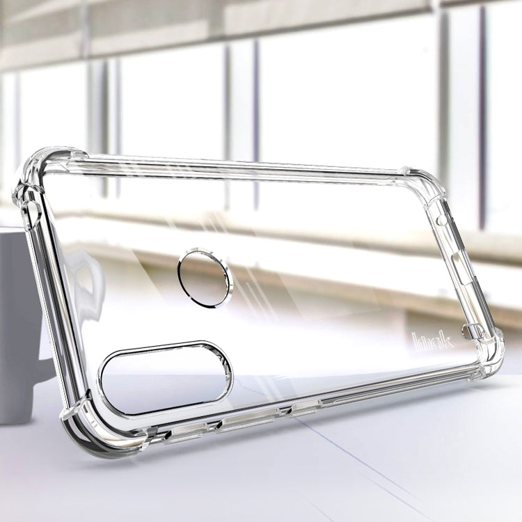 For Motorola Moto E7 Power IMAK All-inclusive Shockproof Airbag TPU Case with Screen Protector(Transparent) by imak