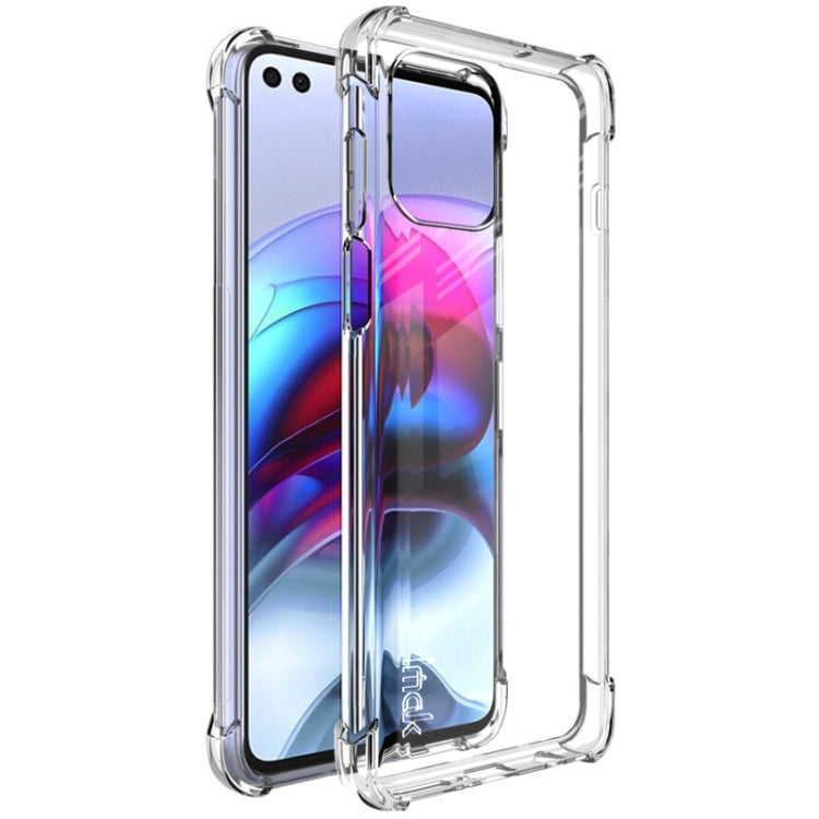 For Motorola Moto Edge S IMAK All-inclusive Shockproof Airbag TPU Case with Screen Protector(Transparent) by imak