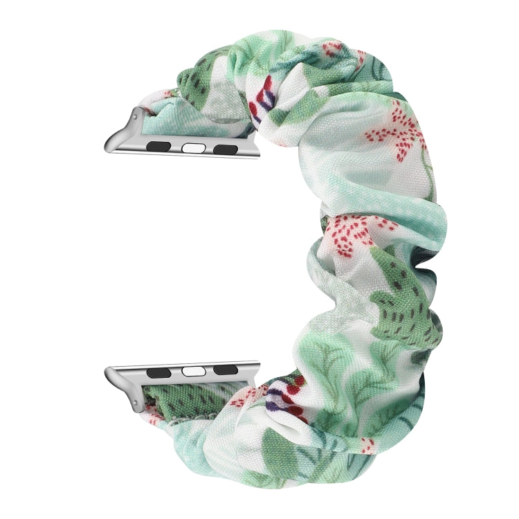 Fabric Hair Ring Watch Band For Apple Watch Ultra 49mm&Watch Ultra 2 49mm / Series 9&8&7 45mm / SE 3&SE 2&6&SE&5&4 44mm / 3&2&1 42mm(12) by bashfashion