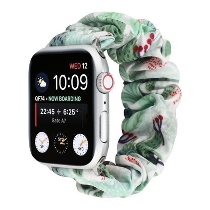 Fabric Hair Ring Watch Band For Apple Watch Ultra 49mm&Watch Ultra 2 49mm / Series 9&8&7 45mm / SE 3&SE 2&6&SE&5&4 44mm / 3&2&1 42mm(12) by bashfashion