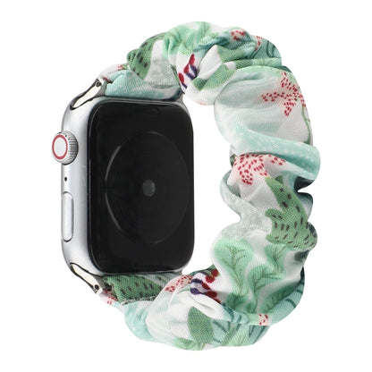 Fabric Hair Ring Watch Band For Apple Watch Ultra 49mm&Watch Ultra 2 49mm / Series 9&8&7 45mm / SE 3&SE 2&6&SE&5&4 44mm / 3&2&1 42mm(12) by bashfashion
