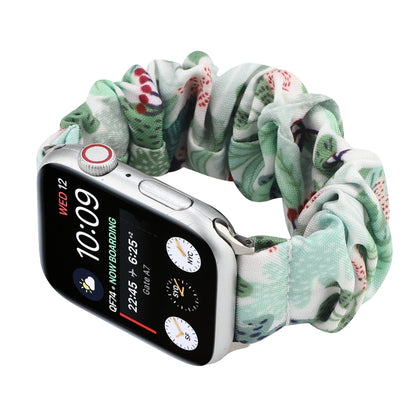 Fabric Hair Ring Watch Band For Apple Watch Ultra 49mm&Watch Ultra 2 49mm / Series 9&8&7 45mm / SE 3&SE 2&6&SE&5&4 44mm / 3&2&1 42mm(12) by bashfashion