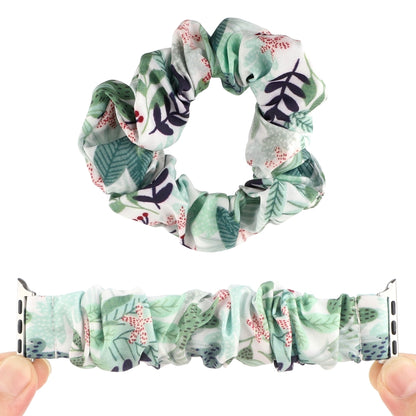 Fabric Hair Ring Watch Band For Apple Watch Ultra 49mm&Watch Ultra 2 49mm / Series 9&8&7 45mm / SE 3&SE 2&6&SE&5&4 44mm / 3&2&1 42mm(12) by bashfashion
