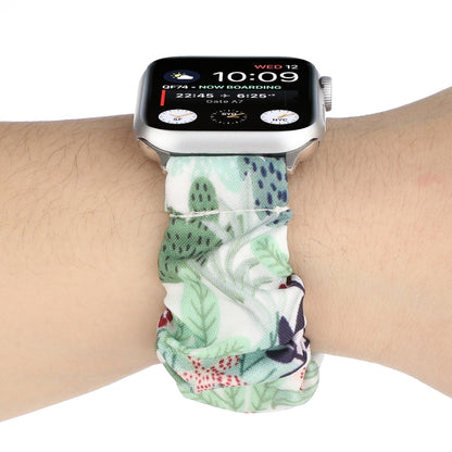 Fabric Hair Ring Watch Band For Apple Watch Ultra 49mm&Watch Ultra 2 49mm / Series 9&8&7 45mm / SE 3&SE 2&6&SE&5&4 44mm / 3&2&1 42mm(12) by bashfashion