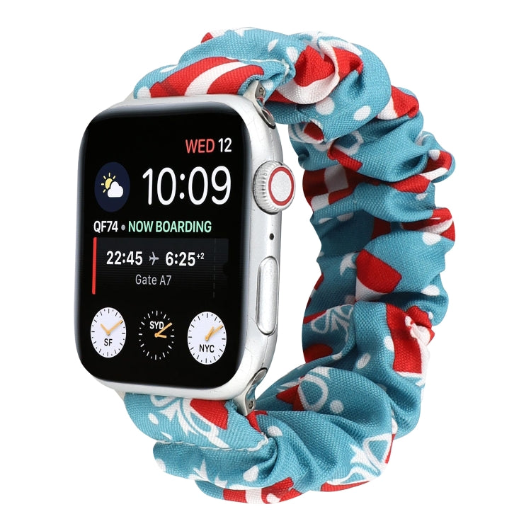 Fabric Hair Ring Watch Band For Apple Watch Ultra 49mm&Watch Ultra 2 49mm / Series 9&8&7 45mm / SE 3&SE 2&6&SE&5&4 44mm / 3&2&1 42mm(10) by bashfashion