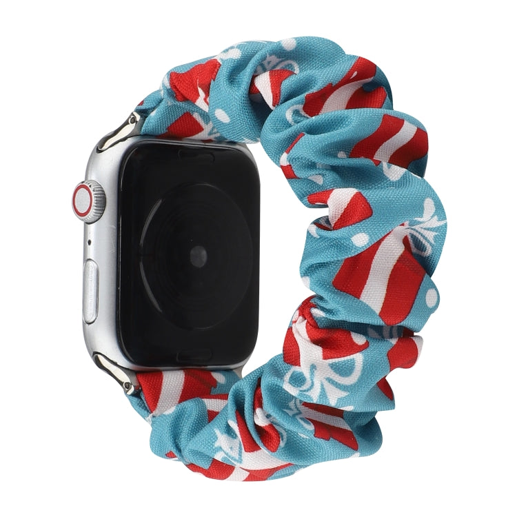 Fabric Hair Ring Watch Band For Apple Watch Ultra 49mm&Watch Ultra 2 49mm / Series 9&8&7 45mm / SE 3&SE 2&6&SE&5&4 44mm / 3&2&1 42mm(10) by bashfashion