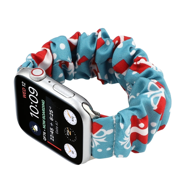 Fabric Hair Ring Watch Band For Apple Watch Ultra 49mm&Watch Ultra 2 49mm / Series 9&8&7 45mm / SE 3&SE 2&6&SE&5&4 44mm / 3&2&1 42mm(10) by bashfashion