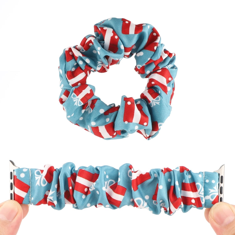 Fabric Hair Ring Watch Band For Apple Watch Ultra 49mm&Watch Ultra 2 49mm / Series 9&8&7 45mm / SE 3&SE 2&6&SE&5&4 44mm / 3&2&1 42mm(10) by bashfashion