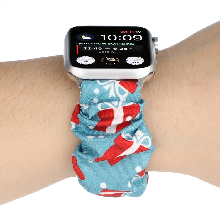 Fabric Hair Ring Watch Band For Apple Watch Ultra 49mm&Watch Ultra 2 49mm / Series 9&8&7 45mm / SE 3&SE 2&6&SE&5&4 44mm / 3&2&1 42mm(10) by bashfashion