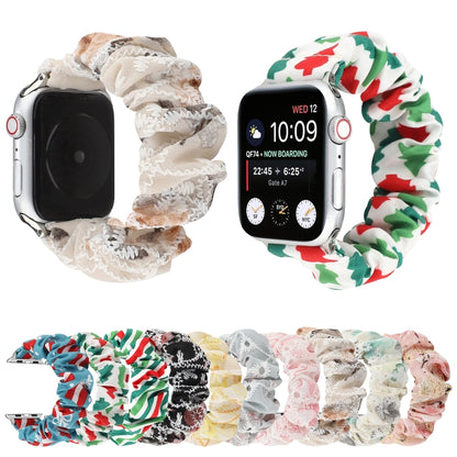Fabric Hair Ring Watch Band For Apple Watch Ultra 49mm&Watch Ultra 2 49mm / Series 9&8&7 45mm / SE 3&SE 2&6&SE&5&4 44mm / 3&2&1 42mm(10) by bashfashion