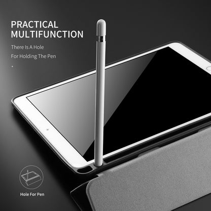 For iPad Air 10.5 (2019) / iPad Pro 10.5 DUX DUCIS Domo Series Horizontal Flip Magnetic PU Leather Case with 3-folding Holder & Pen Slot(Black) by DUX DUCIS