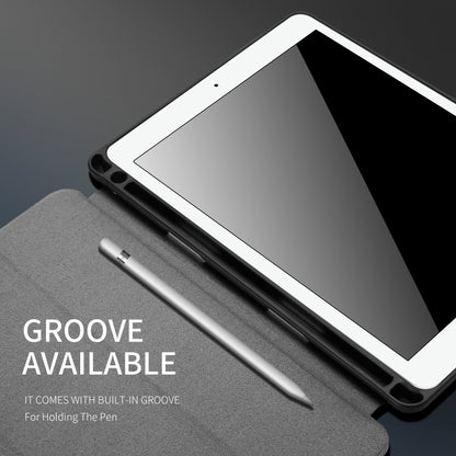 For iPad Air 10.5 (2019) / iPad Pro 10.5 DUX DUCIS Domo Series Horizontal Flip Magnetic PU Leather Case with 3-folding Holder & Pen Slot(Black) by DUX DUCIS