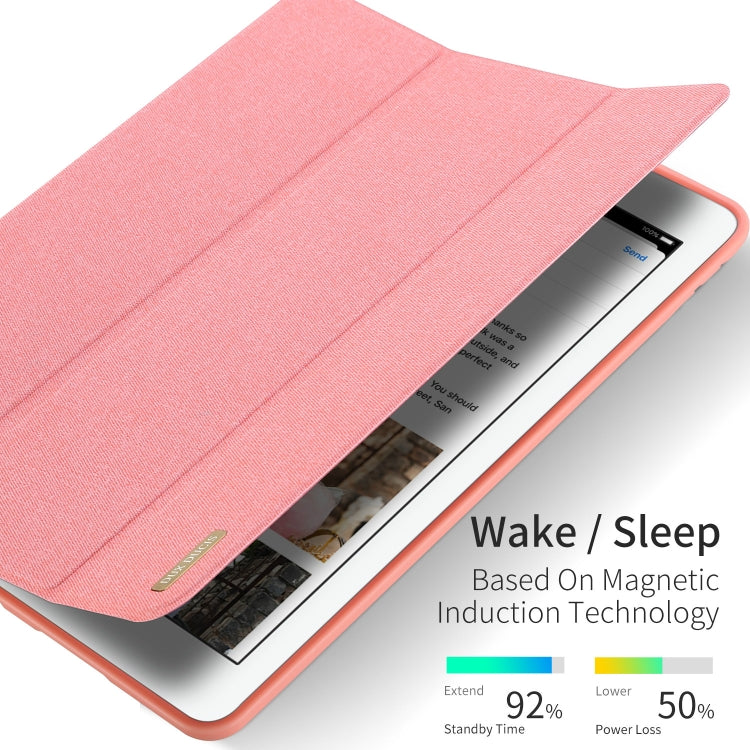 For iPad Air 10.5 (2019) / iPad Pro 10.5 DUX DUCIS Domo Series Horizontal Flip Magnetic PU Leather Case with 3-folding Holder & Pen Slot(Black) by DUX DUCIS